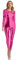 ranrann Femme Justaucorps Danse Métallique Brillant Body Combinaison Gymnastique Costume Spectacle Rose vif 3XL