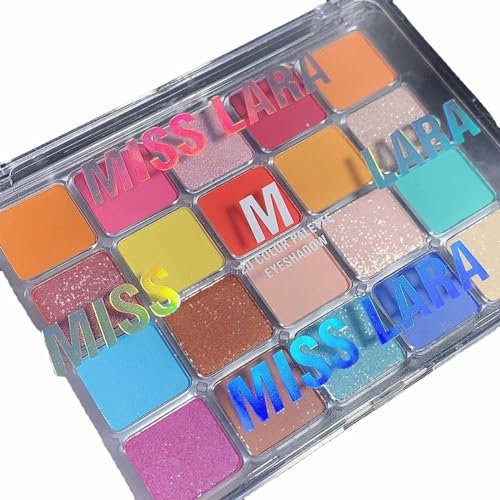 CLY AMS Palette di ombretti colorati opachi e scintillanti, 20 tonalità vivaci macaron pastello, palette di ombretti metallizzati opachi, a lunga durata, altamente pigmentati