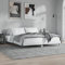 CIADAZ Bettgestell Hochglanz-Weiß 140x200 cm Holzwerkstoff, Bett, Bed Frame, Familienbett, Bettrahmen, Bett Gestell, Bett Rahmengestell, Schlafzimmer Bett - 832143