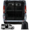 ZWPARTS Mosquitera Magnética para Autocaravanas, Mosquitera para Furgoneta para Puerta Trasera, Personalizada para Viano, Vito, Renault Trafic, Mosquitera con Cremallera en Puerta Central