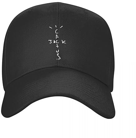 SUREKYA Berretto da Baseball Unisex Punk Rapper Cactus Jack Berretto da Baseball Regolabile per Adulti Donna Uomo Cappelli Sportivi Estivi Cappellini Snapback Regalo