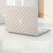 BYCeKe Kompatibel mit MacBook Air 13 Zoll Hülle 2022 2021-2018 M1 A2337 A2179 A1932,für MacBook Air M1 Hülle,Schachbrettmuster Leder Plastik Hartschale mit Tastaturschutz für Mac Air 13,Kariert