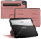 ZUGU iPad Pro 11 Zoll Hülle (M4) 2024 schlanke Schutzhülle 8 Winkel-Ständer magnetisch, Aufladen iPad Stiftes Auto Sleep/Wake Up [ Pro11 Wüstenrose Rosa ]