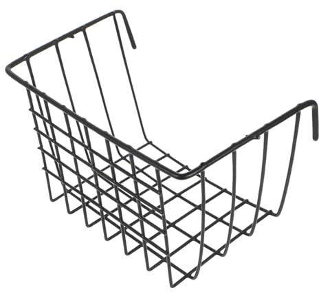 Milisten Guinea Pig Hay Rack Bunny Bowls for Rabbits Bunny Hay Holder Rabbit Hay Dispenser Bunny Grass Holder Hanging Hay Net Duck Hay Pouch Guinea Pig Hay Feeder Cattle Hay Bag Black Iron