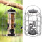 ADEPTNA Heavy Duty Caged Bird Feeder - Squirrel Proof, Weather-proof Material Feeder for Outdoor Hanging - Attracts Birds all Year round (SEED FEEDER)