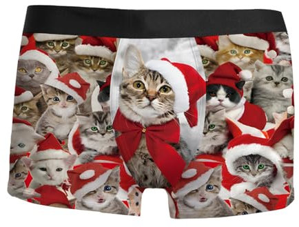Blitz2025e 2025 2025?Boyfriend Gift?Weihnachten Boxershorts Herren Lustige Unterhosen Bequem MäNner 2025e Boxer Unterhose Boyfriend Gift Unterhose Personalisiert 004 Beige?L