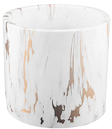 BAZEITFLOW 1pièce Pot De Fleurs Céramique Marbrée pour Plantes Succulentes Élégant Et Compact pour Décoration Intérieure Et Extérieure