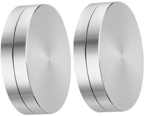 GLEAVI 2stücke Aluminium Drehbarer Kuchenteller Mit Stabilen Lagern Für Torten Und Cupcake-Dekorationen Für Glastische Und Anlässe