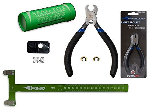 by Yantec Archery Sehnenmaßstab Grün Nockpunktzange Sehnenwachs Nockpunkte