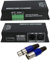DMX 512 Digital Display Decoder, Dimming Driver DMX512 Controller for LED RGBW Tape Strip Light RJ45 Connection DC12-24V 20A (4 Channel with Display)