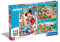 Clementoni 25266 Supercolor Mickey & Friends Puzzle 3 x 48 Teile ab 5 Jahren, buntes Kinderpuzzle mit besonderer Leuchtkraft & Farbintensität, Geschicklichkeitsspiel für Kinder Mehrfarbig