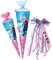 alles-meine.de GmbH Schultüte - die Eiskönigin - Frozen - 100 cm - 12 eckig - incl. individueller großer Schleife - mit Namen - Organza Abschluß - Zuckertüte - mit/ohne K..