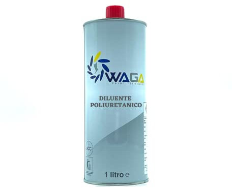 Diluente de poliuretano 1 l para fondos y pinturas de poliuretano, monocomponentes, bicomponentes, Waga Paint Tecniques