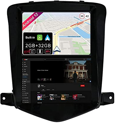 JOYX Android 12 IPS Autoradio Passt für Chevrolet Cruze (2006-2015) - Wireless Carplay Android Auto - Rückfahrkamera + Canbus - 2G+32G - 9.7 Zoll 2 Din - Unterstützen DAB Lenkradsteuerung 4G WiFi BT