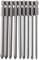 Mesee Lot de 9 Embouts de Tournevis Cruciforme à 1/4 Tige Hexagonale en S2 Acier, Embouts de Tournevis à Tête Phillips Magnétiques Set PH1 PH2-100mm