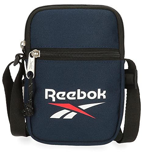 Reebok Boston Sac à Bandoulière Petit Bleu 12x17x2,5 cms Polyester