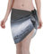 MIXMEY Kurzer Strandtuch, Kuhfell-Druck, für Damen, kurzer Strandrock, Schal, Hockeyschläger, Einheitsgröße