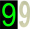 3D Acrylic Luminous House Door Numbers Glow in the Dark Stick On Self Adhesive Home Signs Hotel Office Appartments Mailbox Outdoor 6cm (Number - 9)
