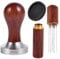 Piymnys Coffee Tamper 51mm, Wdt Tool with 6 0.4mm Thick Stainless Steel Espresso Needle, Espresso Tamper Barista Set for Cafes and Coffee Lovers