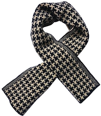 Juleeze Winterschal Damen 15x85 cm Schwarz Weiß Schal