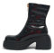 LIU JO Scarpe Donna Stivale Carrie 26 Ankle Boot Nero Vernice D24LJ08 SF3051 39