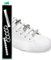 leazy Bling - Schuhschmuck für Sneakers, Freizeitschuhe – Schuh Schmuck Clips in Gold mit Strassteinen, Perlen - Schnürsenkel Anhänger für Mädchen und Damen