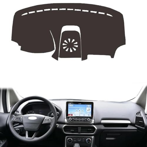 PUCHEN - Auto-Armaturenbrett-Abdeckung Kratzfeste Armaturenbrett-Abdeckung Innen-Armaturenbrett-Abdeckungen LHD - passt für Ford EcoSport BK ST-Line 2018 2019 2020 2021 2022