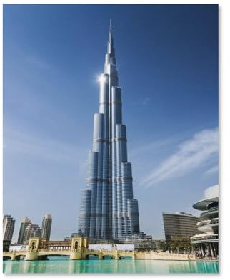 blobo Dubai Burj Khalifa-Landschaft,5D Diamond Painting Kit, Diy Diamond Painting Full Kits Kunst Full Drill Set Für Erwachsene Oder Kinder, Diamond Painting Drill Stickerei Kreuzstich （30x40cm）-C95