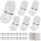 6 Pièces 180 Degrés Charnières Inox, 81×31 mm Charnière Invisible, Petites Charnières pour Meubles Placards Table pliante Caisse en bois Fenêtre