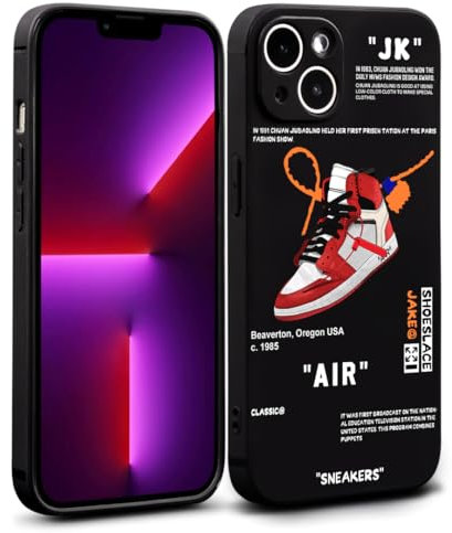 jinpaitao Cool Sports Phone Case for iPhone 13 Case for Boys Men Shockproof Designer Cases Basketball Sneaker Street Aesthetic Compatible with iPhone 13