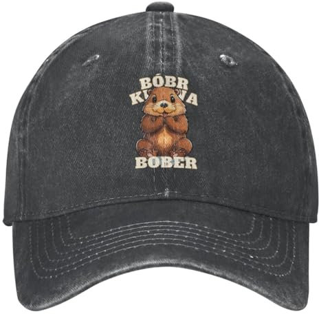 Baseballmütze Unisex Bobr Kurwa Bober Biber y2k Lustige Männer Erwachsene Gewaschen Hip Hop Hüte Sonnenschutz Druck Kpop Rock Geschenk Outdoor Geschenke