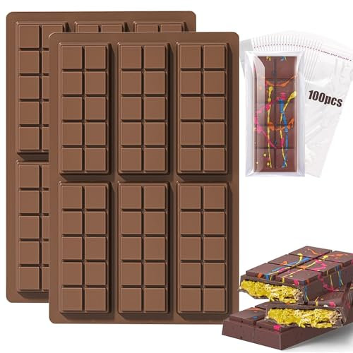 Stampo per cioccolatini in silicone per alimenti – Stampo antiaderente per cioccolatini, pistacchi e cioccolato al latte – Ideale per preparare deliziosi snack a casa (Style 2)