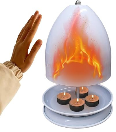 Chauffage de bougie chauffe-plat | Chauffage de bougie en terre cuite pour intérieur | Chauffage de bougie en métal | Chauffage de radiateur et chauffe-plat | Photophore et support chauffant pour