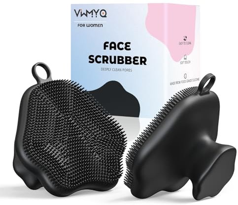 Scrubber viso in silicone, esfoliante per donne e uomini, spazzola delicata per la pulizia del viso, per punti neri, acne, pori, spazzola manuale morbida per la cura della pelle