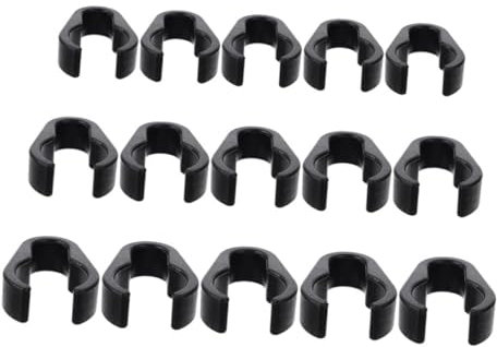 CATIEBYE 15pcs Microphone Cable Clips Set Small Medium Large Plastic Mic Cable Holders for Mic Stand Organizer Home Studio Accessories