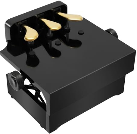 Klavier Pedal Extender Kinder Klavier Pedalverlängerung Höhenverstellbar mit 3 Pedalen Kinder Klavier Lernen Hilfe Zubehörteil Schwarz