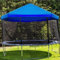 Bâche d'ombrage pour trampoline, imperméable, pliable, protection solaire pour trampoline, avec sangle, protection solaire, housse de trampoline résistante aux UV et étanche