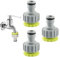 3 Stück Gardena Wasserhahn Adapter,Gardena Adapter Wasserhahn Adapter Gartenschlauch Anschluss Wasserhahn,Gartenschlauch adapter Wasserhahn gartenschlauch Kupplung,gardena Hahnverbinder 3/4 Zoll