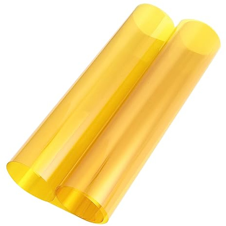 PET Lichtfilterfolie für Sonnenuntergangseffekt, Gelb Transparent | Bühnenlicht und Bodenlampe, Schnelle Farbänderung, Overlay Film für Hintergründe