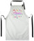 Ferocity Personalisierter Kinderschürze Kind Malschürze Kunstkittel Kochschürze Apron Werkschürze mit einem motiv Weiß Süß mit Namen[074]