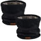 NovForth Neck Warmer Double-Layer Fleece Lining Knit Winter Infinity Scarf Chunky Thick Windproof Circle Loop Scarves 2Black