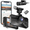 MASIGO A330D Dashcam Auto Vorne Hinten 60fps+60fps Full HD 1080P Autokamera mit WiFi GPS und APP, HDR Starvis Nachtsicht, 3'' IPS, Loop Aufnahme, G-Sensor Parkmodus, Superkondensator, Max 512GB