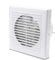 Jopassy Badlüfter 100mm Mit Ruckstauklappe Wandventilator Lüfter, badezimmer Abluft Ventilator Küche WC Bad Lüfter, Weiß, Leiser Betrieb