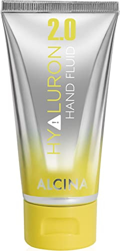 ALCINA Hyaluron 2.0 Hand Fluid - 1 x 50 ml - Leichte, feuchtigkeitsspendende Handcreme mit Hyaluronsäure - Für sichtbar ebenmäßige und fühlbar zarte Hände