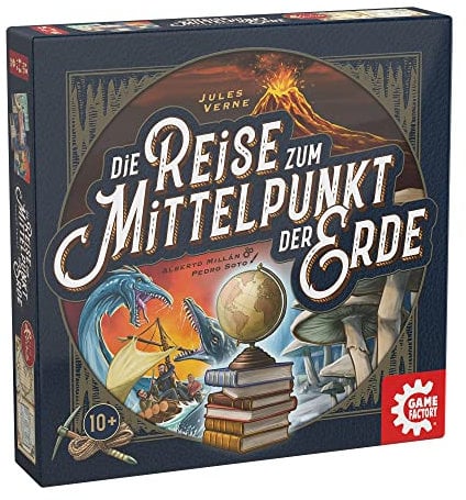 Game Factory 646304 Die Reise zum Mittelpunkt der Erde, Kartenspiel, ab 10 Jahren, Flip & Write Spiel