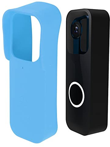 TOPINCN Doorbell Protective Cover, Silicone Doorbell Cover Case for Blink A363 Wireless Doorbell, Doorbell Silicone Skin Case Cover Full Protection for Your Door Bell(Sky Blue)