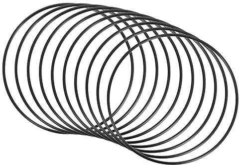 QUARKZMAN 10 Stücke Nitrilkautschuk O-Ring Gummiringe Abdichtung 115mm x 108,8mm x 3,1mm für Wasserhahn Klempner Reparatur Dichtung Verbindung, Schwarz