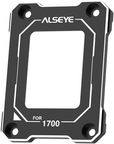 ALSEYE CPU-Kontaktrahmen für LGA 1700 Nachrüstsatz, biegsame Schnalle für Intel CPU der 12. / 13. Generation (schwarz)