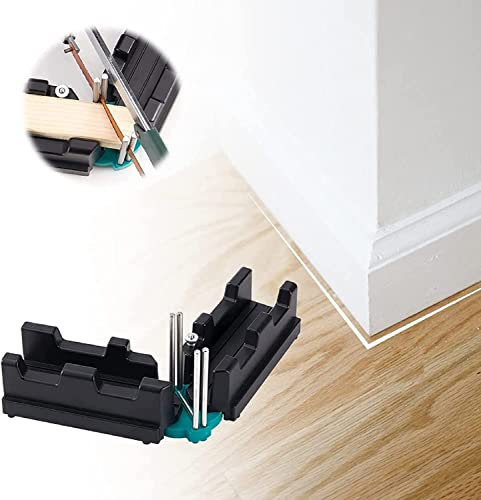 2 in 1 Mitre Measuring Cutting Tool, Measuring and Sawing Mitre Angles Cutting Tool, Corner Clamp 85-180°Angle Measuring Tool Miter Saw Protractor Tool for Home Improvement Carpentry Work ( Color : 1p