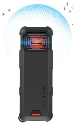 FLEXTAILGEAR Max Repel, Upgrade Elektro-Mückenschutzmittel, 9600mAh Akku,USB Tragbares Mückenschutz-Gerät(KEIN Plättchen), für Outdoor, Camping, Backpacker